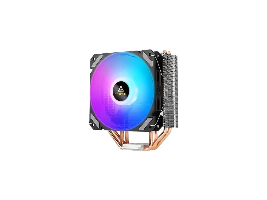 ANTEC A400i Neon Lighting CPU Air Cooler, 120mm Fan, 800-1800 RPM, INTEL/AMD, 150W TDP