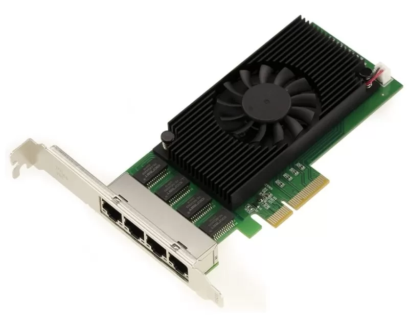 E-GREEN PCI-Express kontroler 4-port 2.5 Gigabit Ethernet 