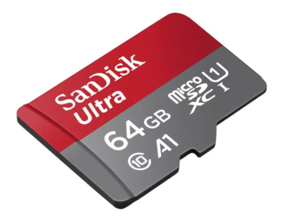SanDisk 64GB Ultra microSDXC UHS-I Memory Card 140MB/s, C10, U1, Full HD, A1 sa Adapterom