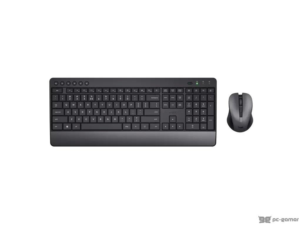 TRUST Trezo Comfort Wireless Keyboard & Mouse Set, US Layout