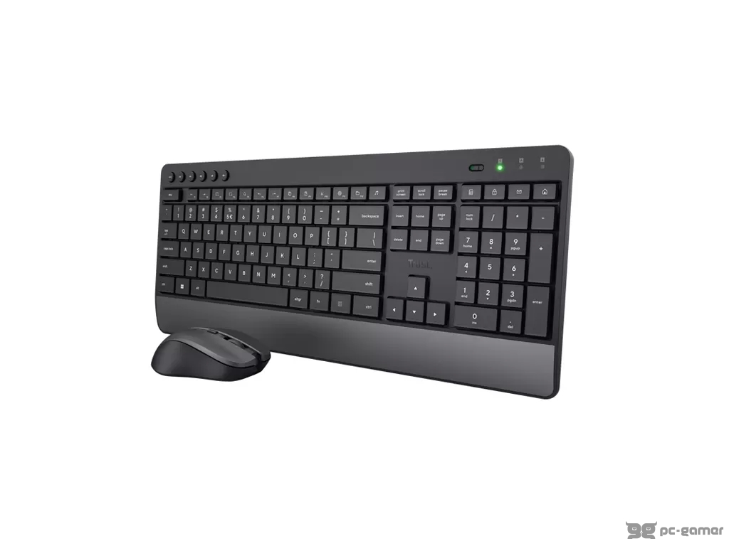 TRUST Trezo Comfort Wireless Keyboard & Mouse Set, US Layout