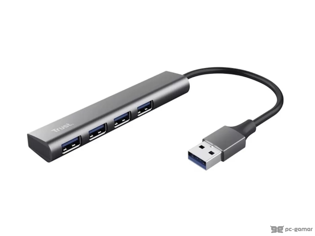 TRUST 4 Port USB 3.2 Gen1 Hub - adds 4 extra USB-A ports with 5 Gbps speed