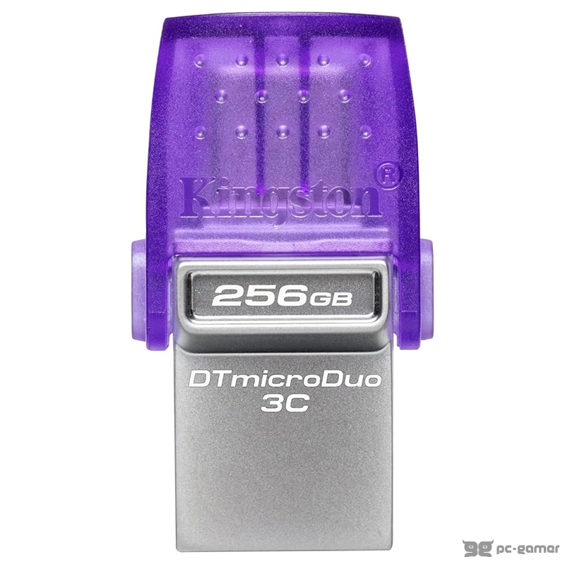 KINGSTON 256GB DataTraveler microDuo 3C USB Flash Drive,Dual interface USB Type-C and Type-A,200MB/s