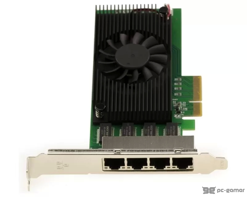 E-GREEN PCI-Express kontroler 4-port 2.5 Gigabit Ethernet 
