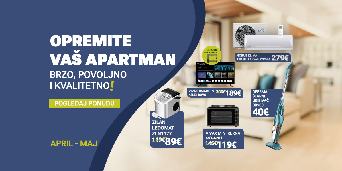 opremanje apartmana