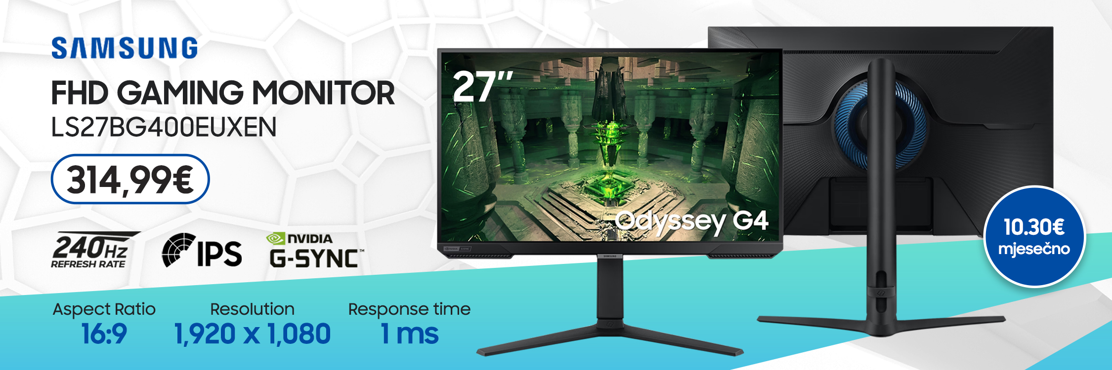 SAMSUNG Odyssey Gaming IPS Monitor G4