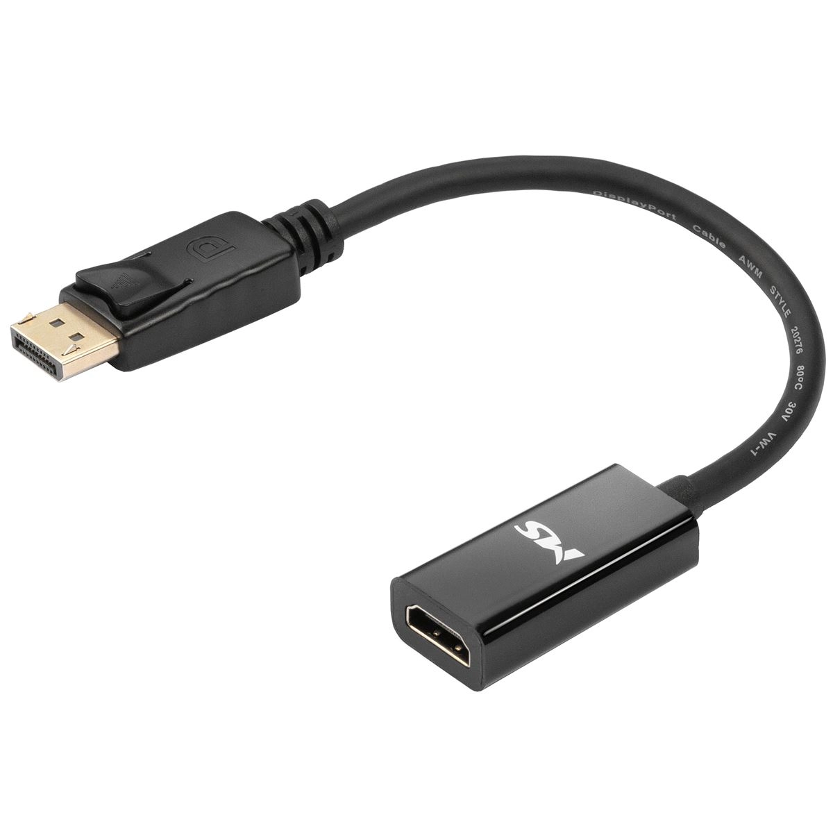 CC Display port -> HDMI F adapter, 20cm, 4K/30Hz, crni, MS
