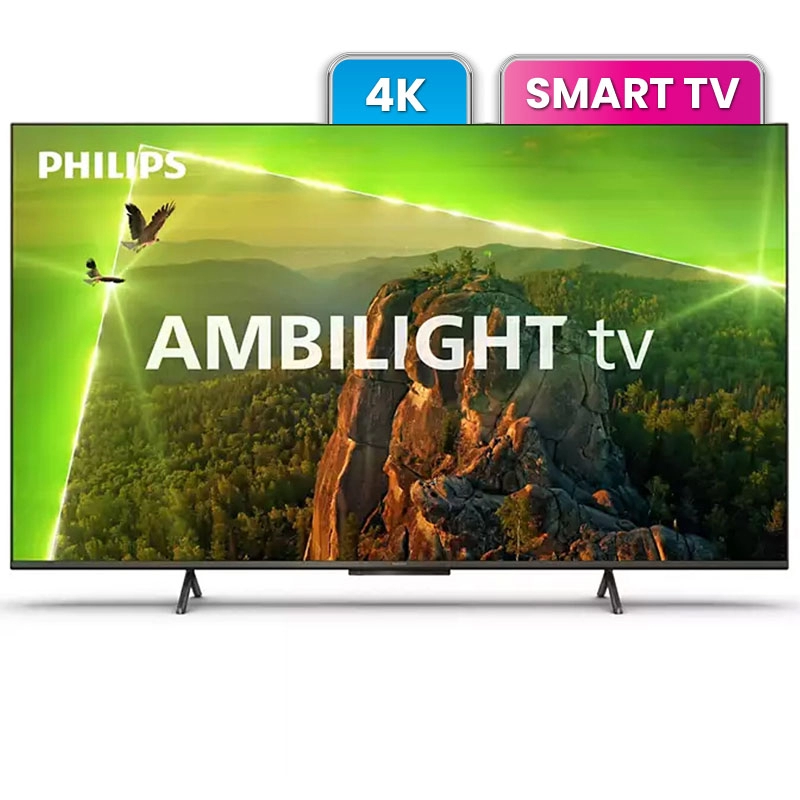 PHILIPS LED TV 55PUS8118/12, 4K, SMART, AMBILIGHT, CRNI