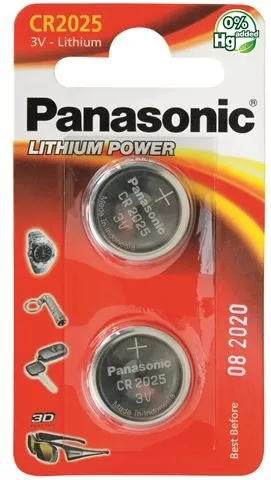 PANASONIC baterije CR-2025EL/2B Lithium Coin