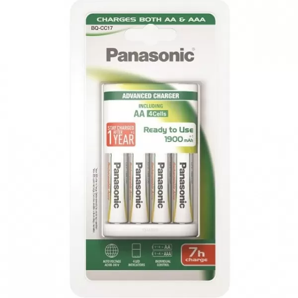 PANASONIC punjač BQ-CC17 (+4 baterije)