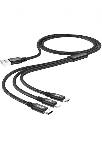 Moye 3in1 Data Cable, Dužina: 1m