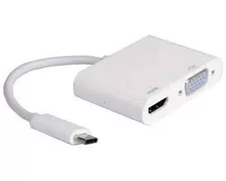 E-GREEN E-GREEN Adapter USB 3.1 tip C (M) - HDMI + VGA (F)