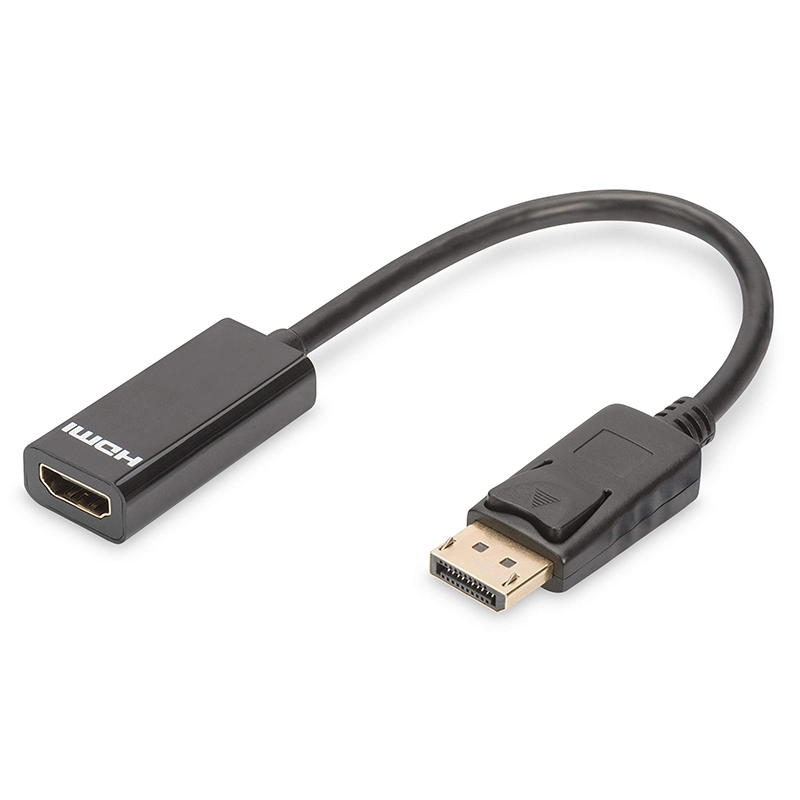 Digitus Adapter DisplayPort - HDMI  M/F 0.15m crni