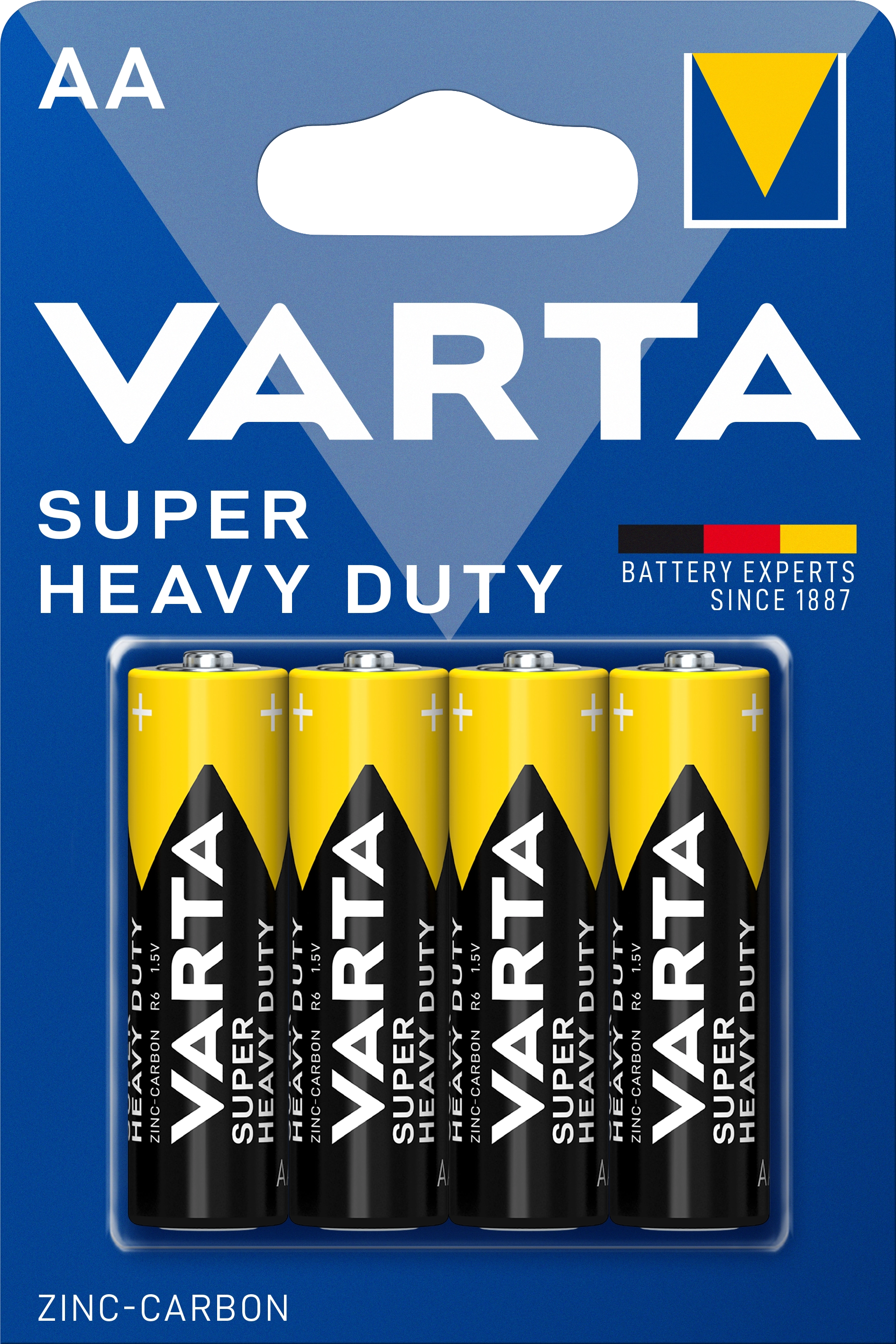 Cink-karbon AA  baterija Superlife R6 4/1 Varta
