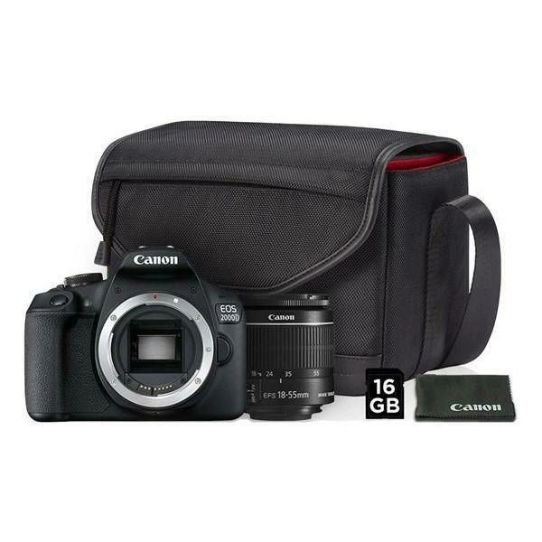Canon EOS 2000D + 18-55 IS + SB130 torba + 16GB kartica DSLR