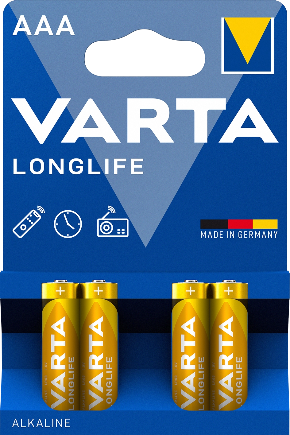 Alkalna AAA baterija Longlife LR03 4/1 Varta