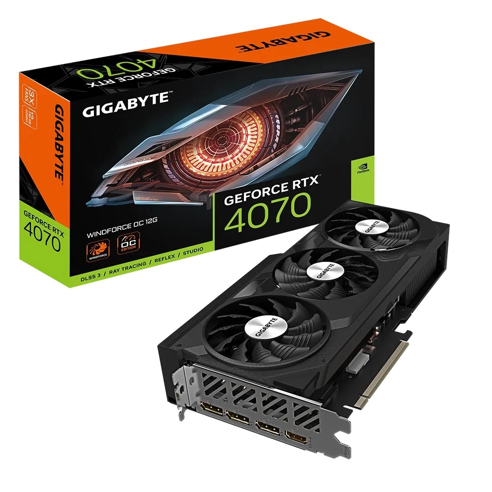 GIGABYTE GeForce RTX 4070 Windforce OC 12GB GDDR6X