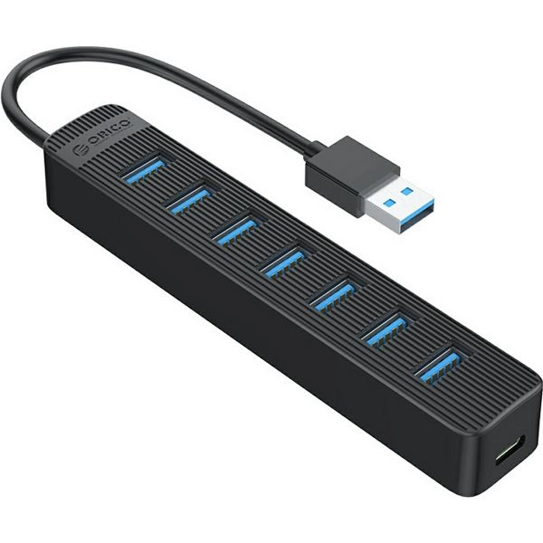 Orico 7-portni USB 3.0 hub crni (TWC3-7A-BK-EP)