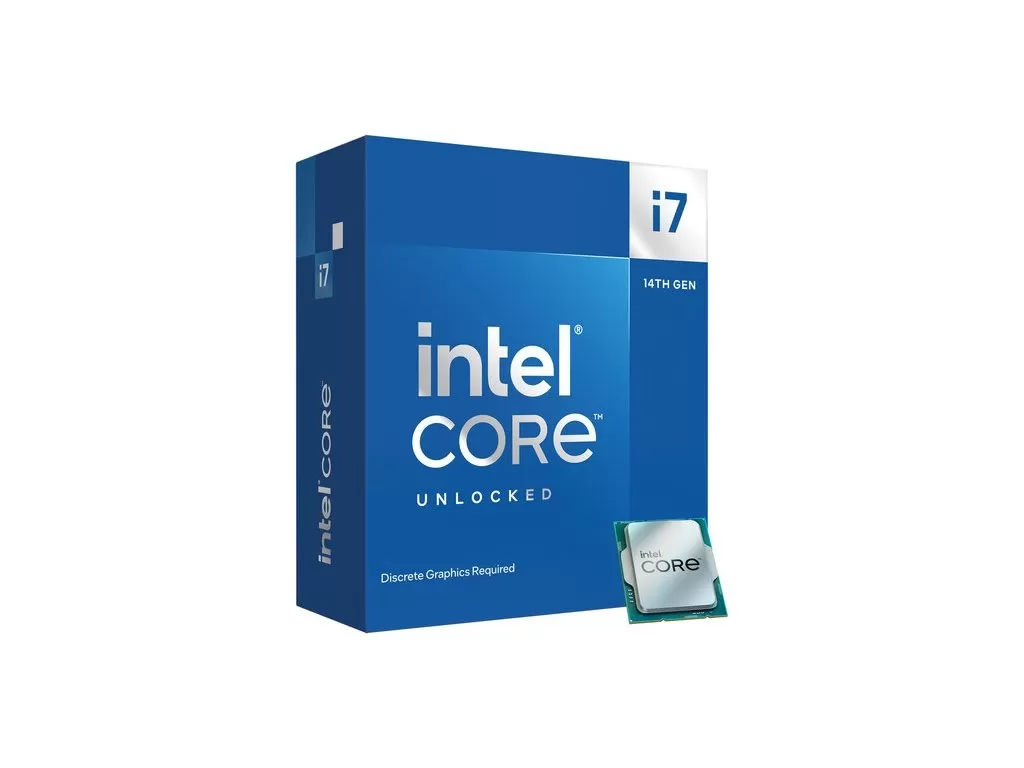 INTEL 20-Core i7-14700KF, 2.5GHz(5.6 GHz Turbo), 33 MB Cache, LGA1700, Raptor Lake,Graphics Required