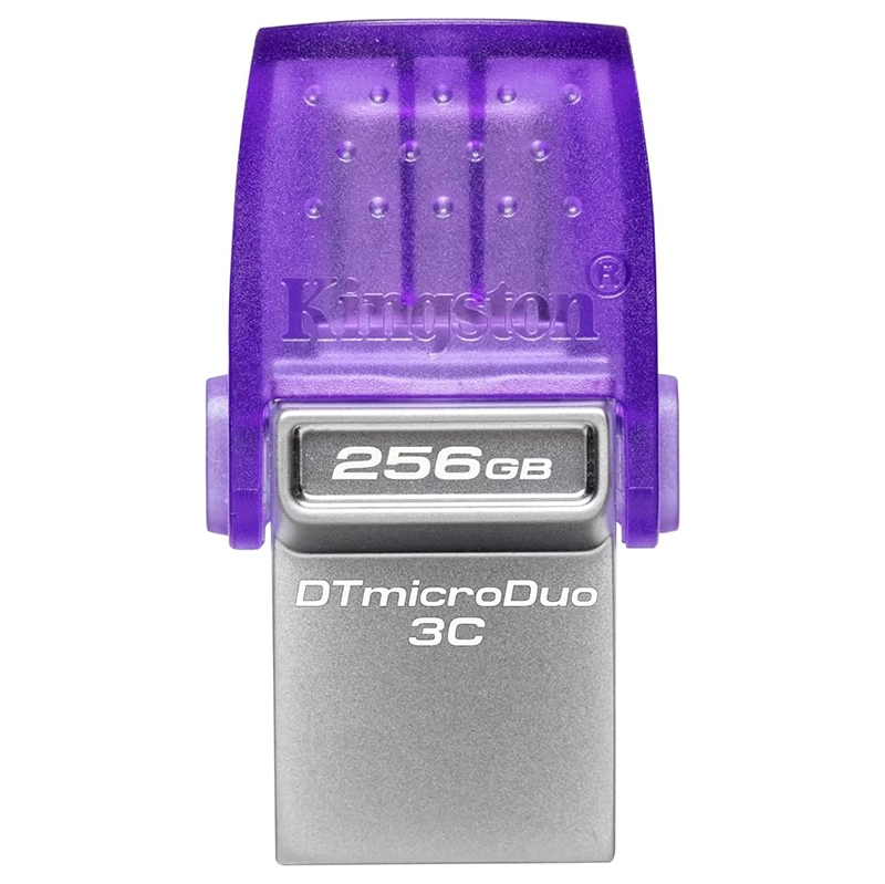 KINGSTON 256GB DataTraveler microDuo 3C USB Flash Drive,Dual interface USB Type-C and Type-A,200MB/s