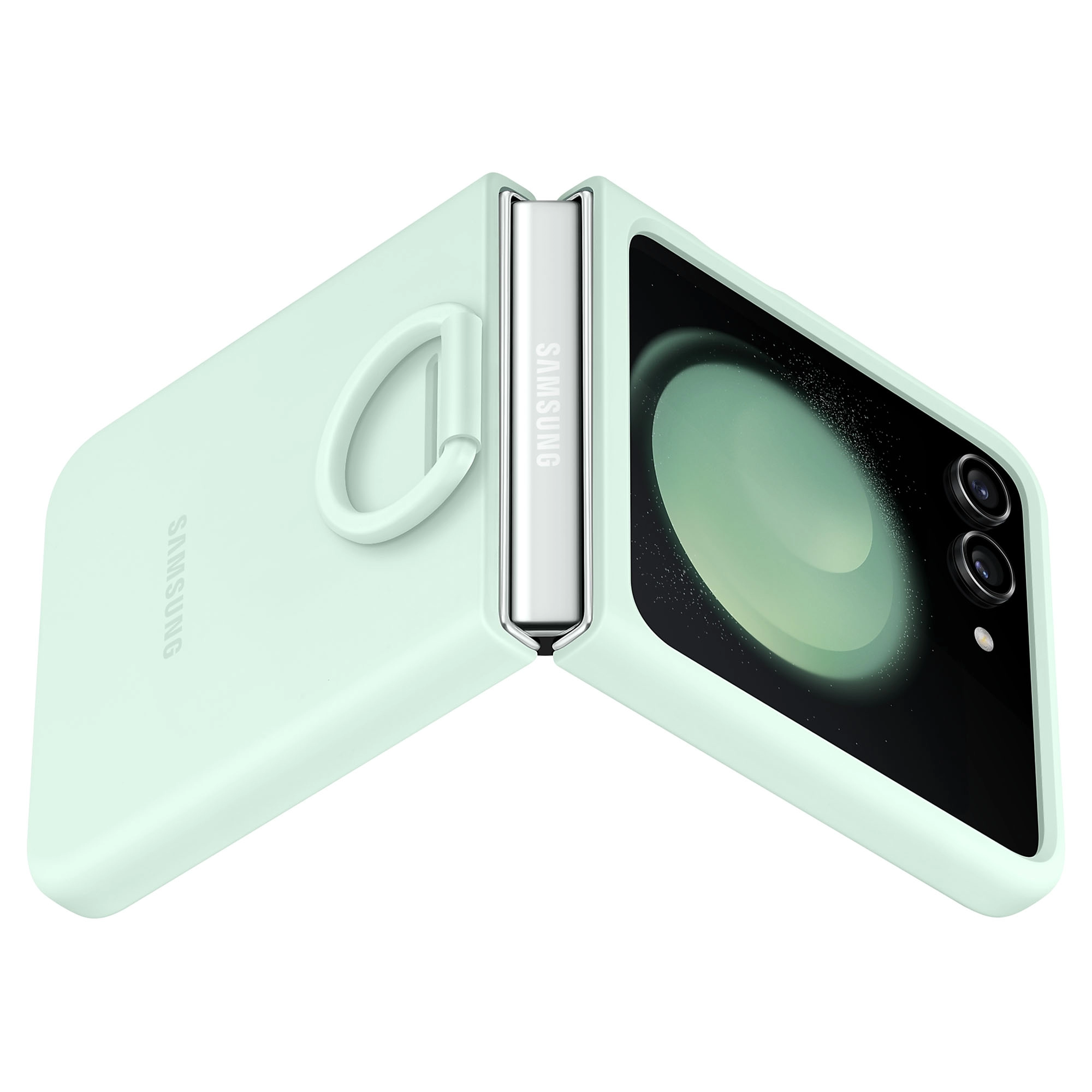 Samsung EF-PF731TMEGWW Galaxy Z Flip5 Silicone Case with Ring Mint