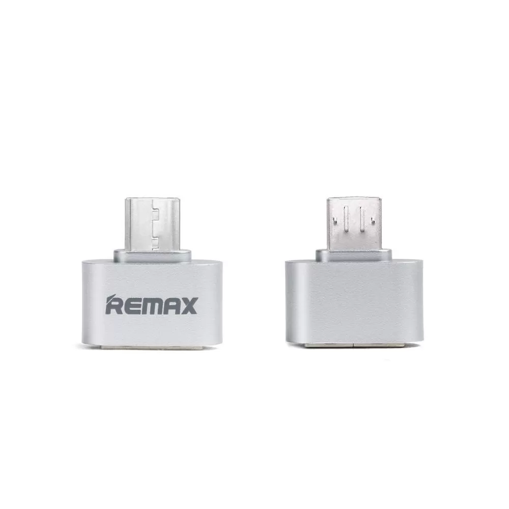 REMAX RMM-018 Micro USB OTG adapter sivi