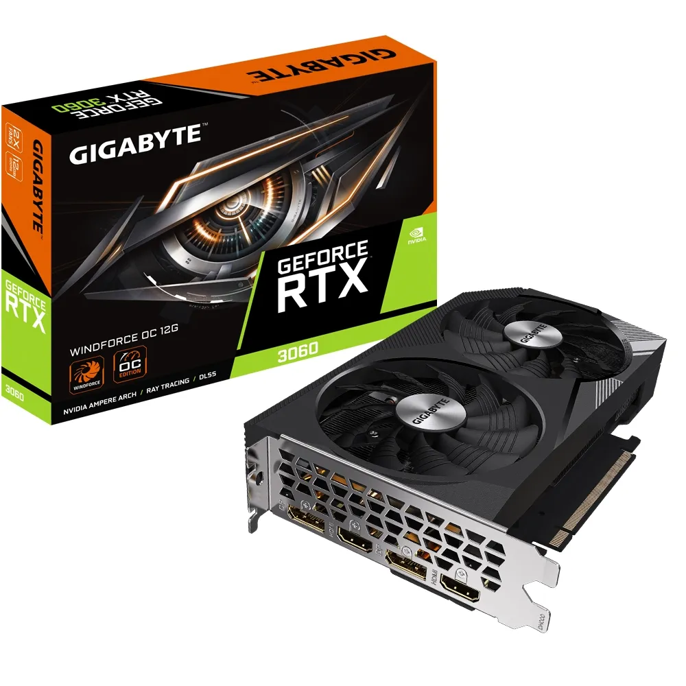 Gigabyte NVIDIA GeForce RTX 3060 WINDFORCE OC 12GB