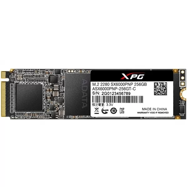 A-DATA 256GB M.2 PCIe Gen 3 x4 NVMe ASX6000PNP-256GT-C SSD