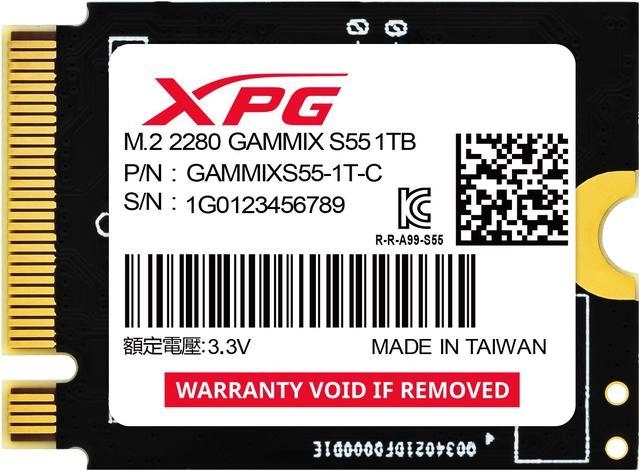 A-DATA 1TB M.2 PCIe Gen4 x4  XPG GAMMIX S55 SGAMMIXS55-1T