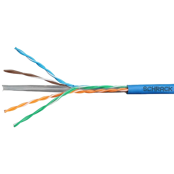 Schrack kabl instalacioni Cat.6 U/UTP - 300 Mhz, 4x2xAWG-23, LS0H, plavi (pak 305m: HSEKU423H1)
