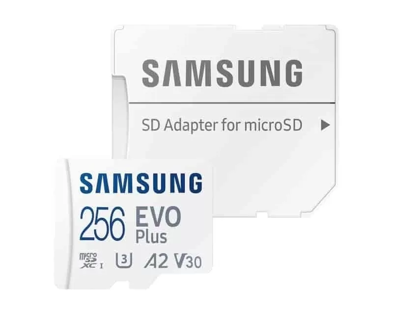 SAMSUNG EVO PLUS MicroSD Card 256GB class 10 + Adapter MB-