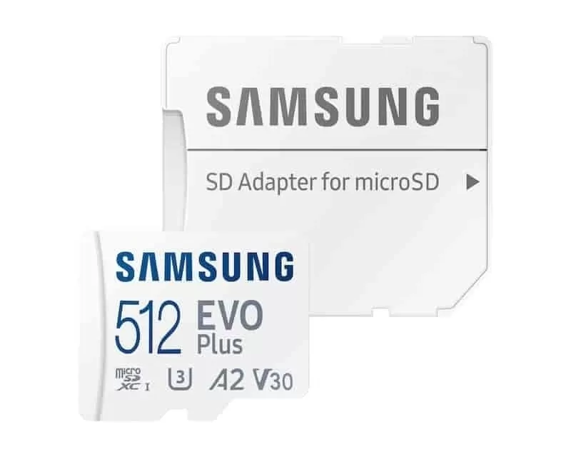 SAMSUNG EVO PLUS MicroSD Card 512GB class 10 + Adapter MB-