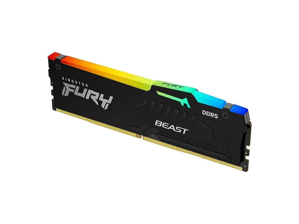 KINGSTON FURY Beast RGB 16GB DDR5 5600MT/s, 1.25V, CL36, EXPO, XMP