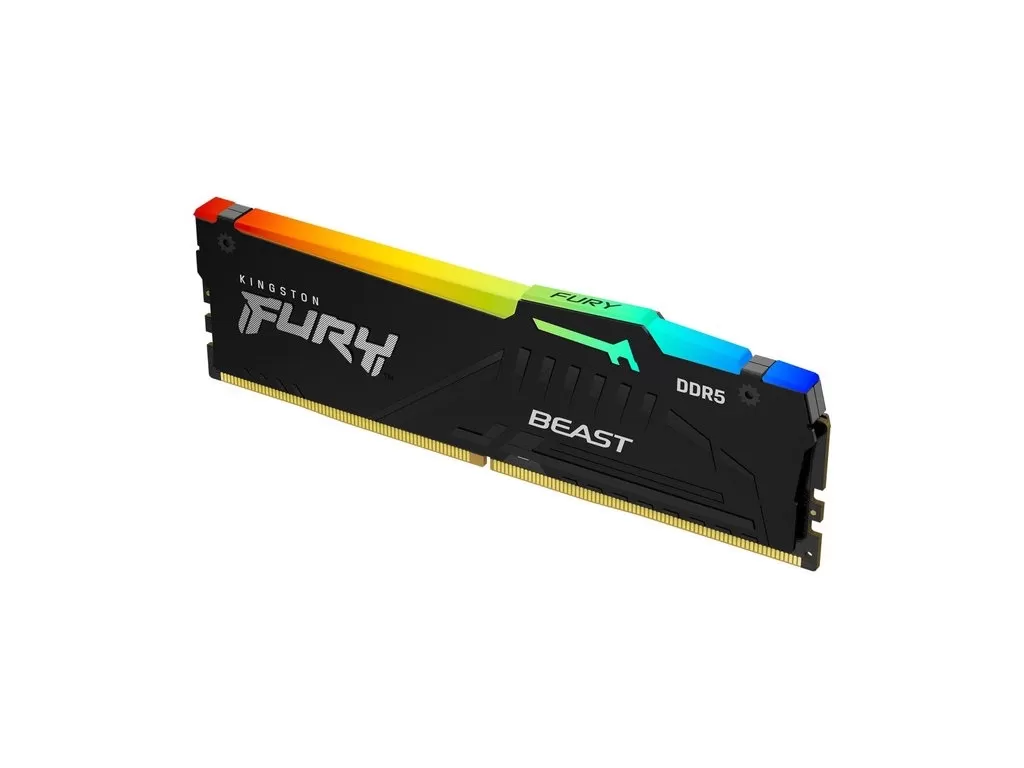 KINGSTON FURY Beast RGB 16GB DDR5 6000MT/s, 1.25V, CL36, EXPO, XMP
