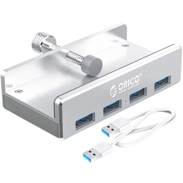 Orico 4 Port Clip-type USB 3.0 Hub srebrni
