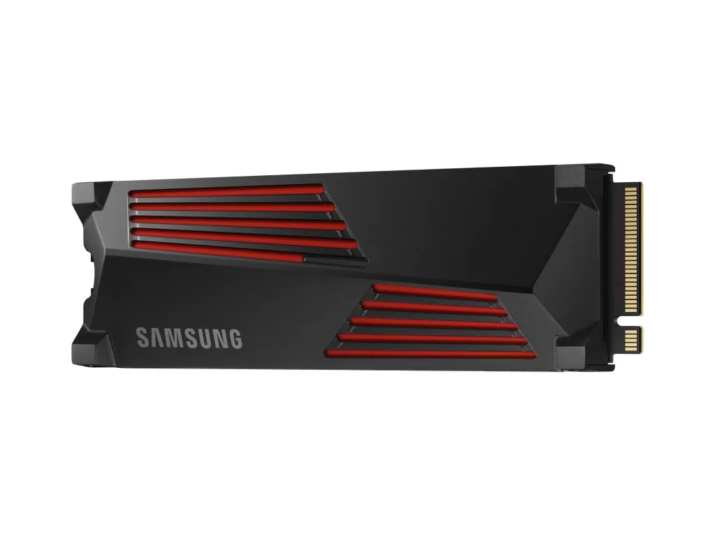 SAMSUNG M.2 SSD 2TB 990 PRO Heatsink, PCI-E 4.0 NVMe 2.0, Read Up to 7450 MB/s,Write Up to 6900 MB/s