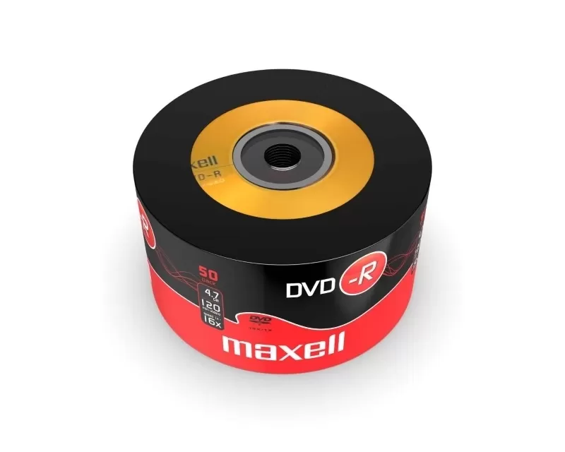 MAXELL DVD-R 4.7 GB 50/1 pack, celofan