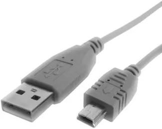 FAST ASIA Kabl USB A - USB Mini-B M/M 1.8m sivi
