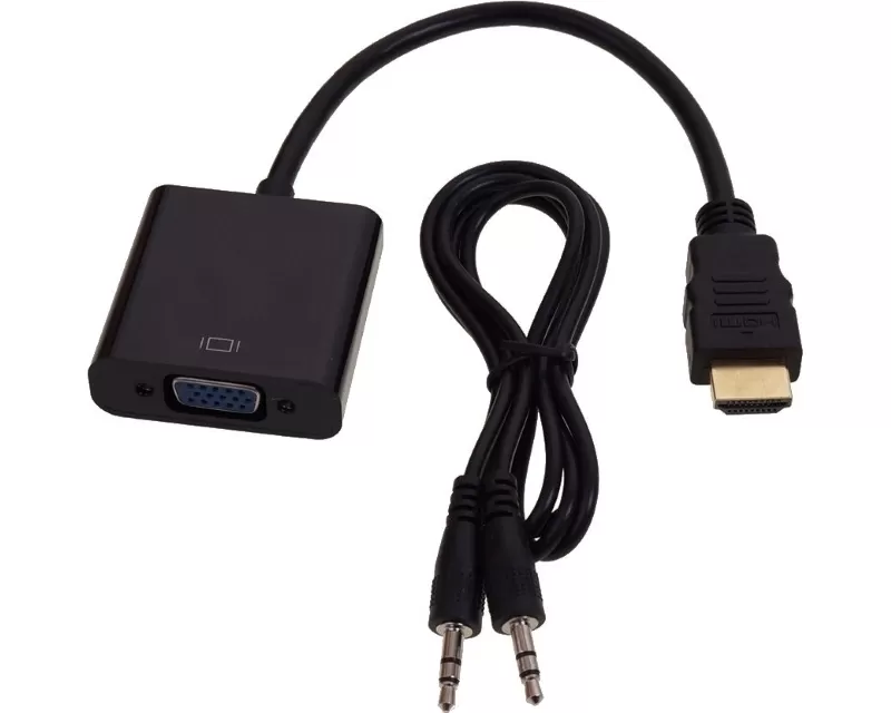 FAST ASIA Adapter-konvertor HDMI (M) - VGA (F) + Audio kabl 
