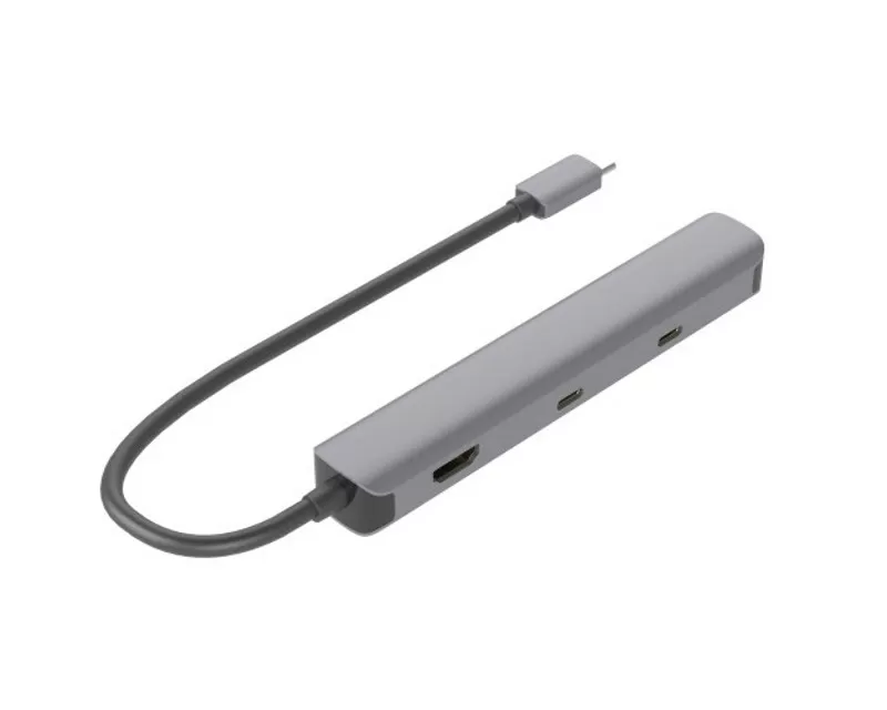 E-GREEN Adapter USB 3.1 tip C (M) - HDMI+ 2X USB 3.0 + 2X 