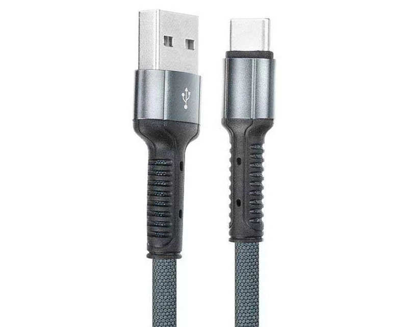 LDNIO LS63 Tip C USB Kabl 2.4A 1m crni