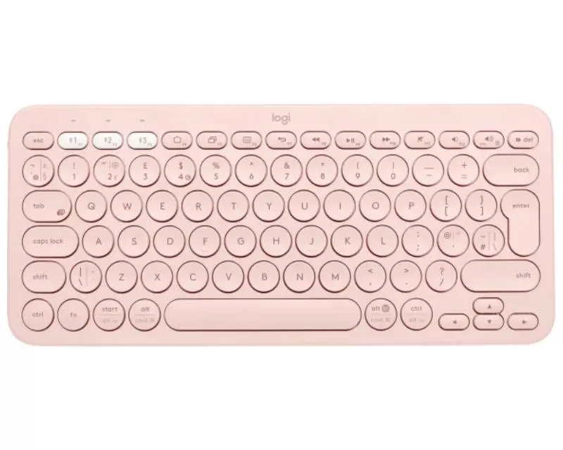 LOGITECH K380 Bluetooth Multi-device US roze tastatura