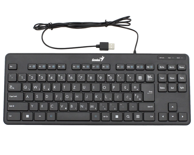 GENIUS LuxeMate 110 USB US slim crna tastatura
