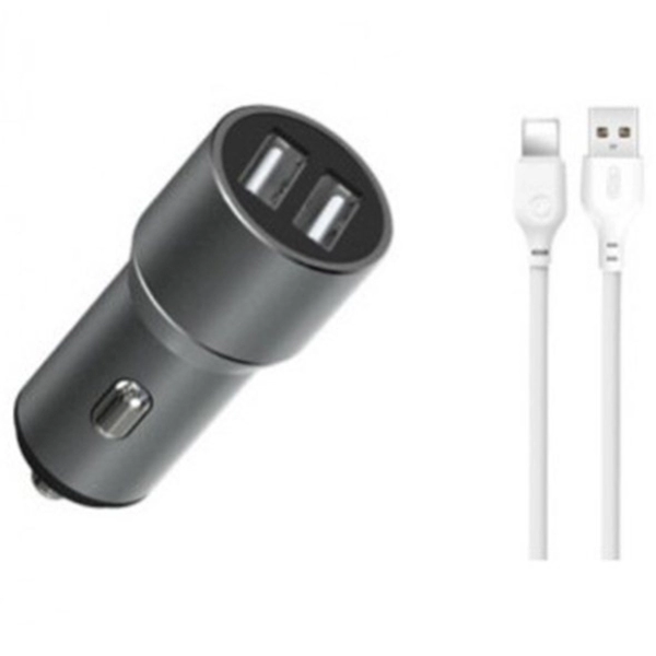 XO TZ09 Car charger + Lightning Cable 1m