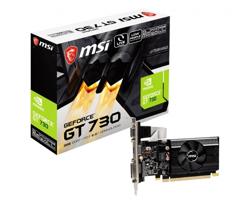 MSI nVidia GeForce GT 730 2GB 64bit N730K-2GD3/LP