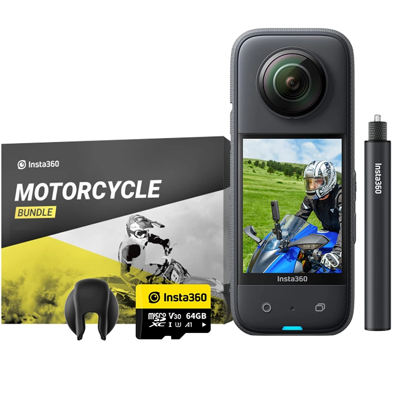 INSTA 360 X3 Motorcycle Kit + 64GB microSD