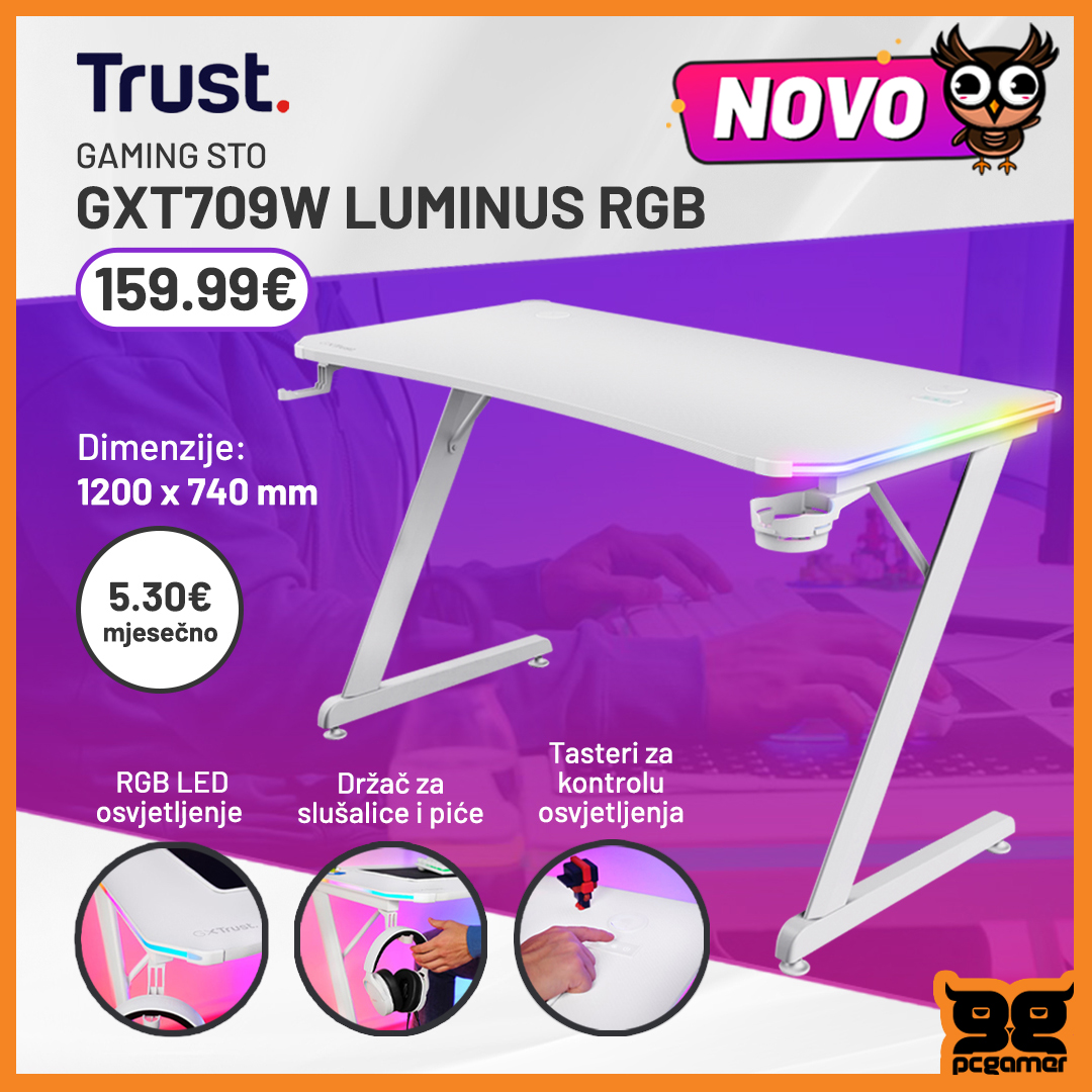 TRUST GXT709W Luminus RGB