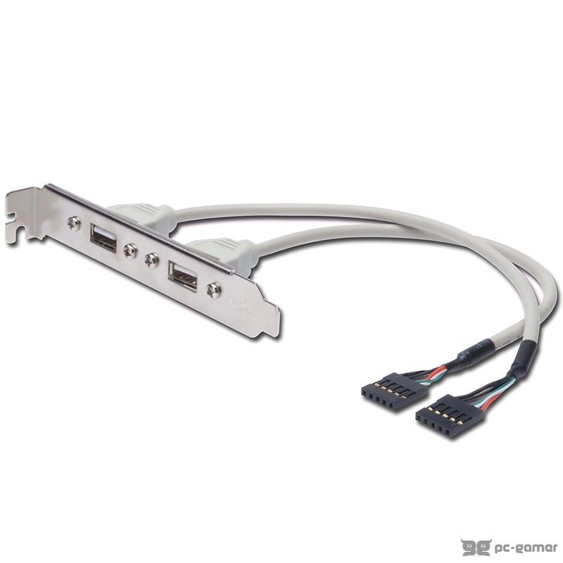Digitus USB Slot Bracket 2x type A-2x5pin IDC F/F,