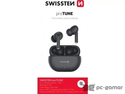 Swissten Slušalice Bluetooth TWS PRO TUNE Crne 