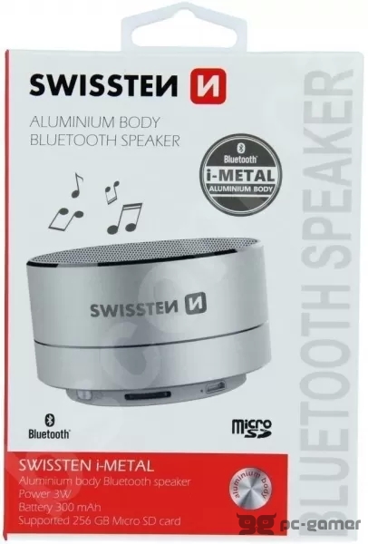Swissten Swissten Zvučnik Bluetooth i-METAL Silver